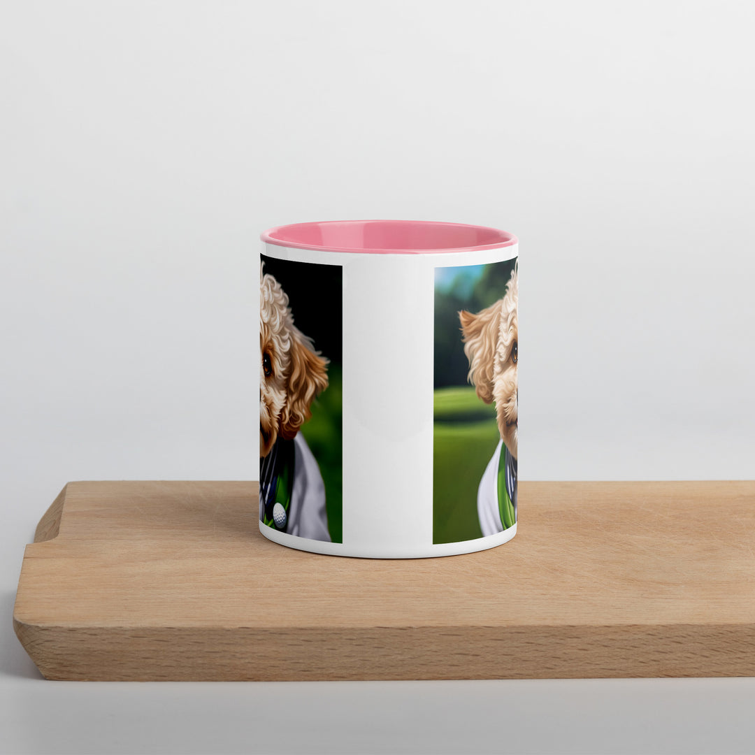 Maltipoo Golfer- Mug with Color Inside v2