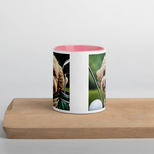 Maltipoo Golfer- Mug with Color Inside v8