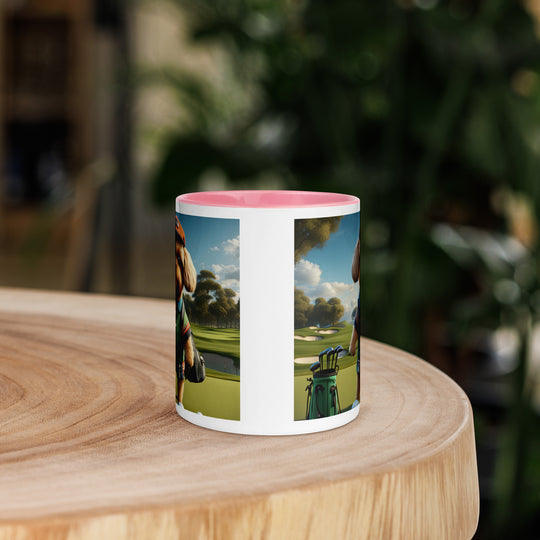 Pekapoo Golfer- Mug with Color Inside v2