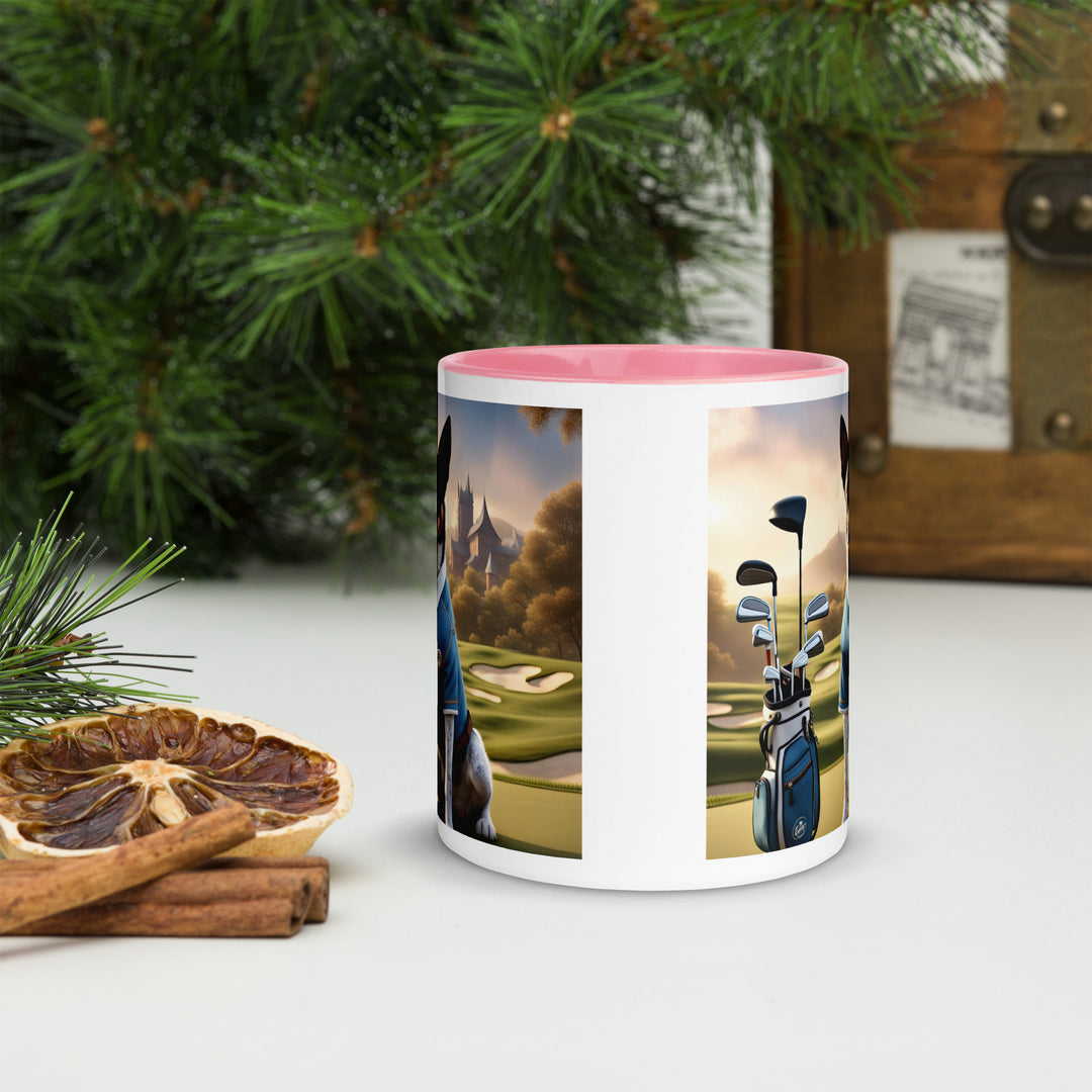 Texas Heeler Golfer- Mug with Color Inside v3