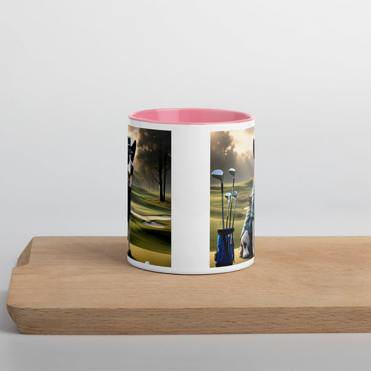 Texas Heeler Golfer- Mug with Color Inside v8