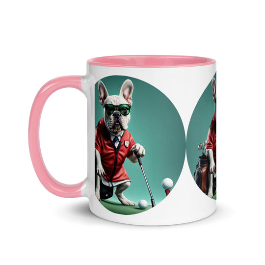 Mug with Color Inside-French Bulldog V4