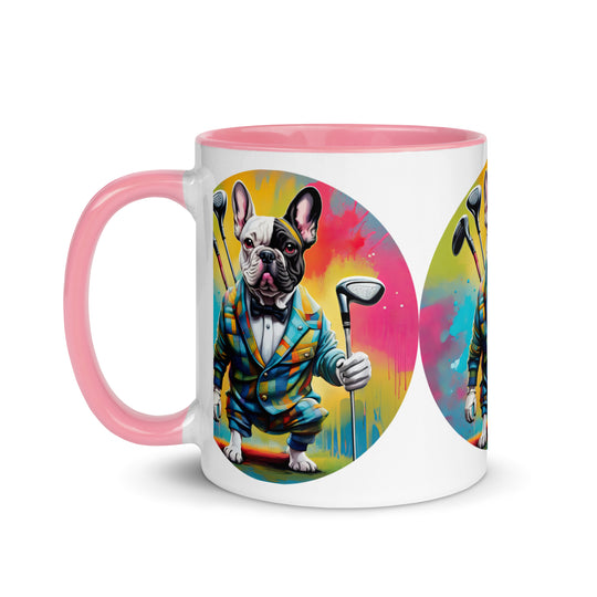 Mug with Color Inside-French Bulldog V5