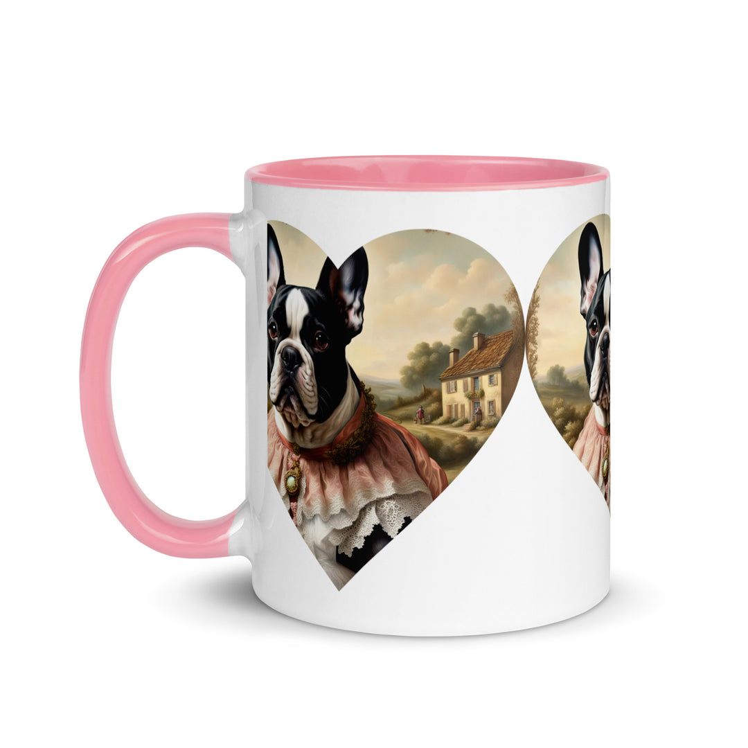 Mug with Color Inside-French Bulldog V6