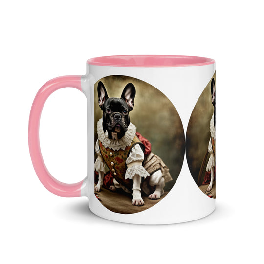 Mug with Color Inside-French Bulldog V8