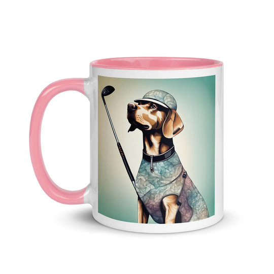 Mug with Color Inside-Labrador Retriever Golfer Labrador Retriever Golfer V18