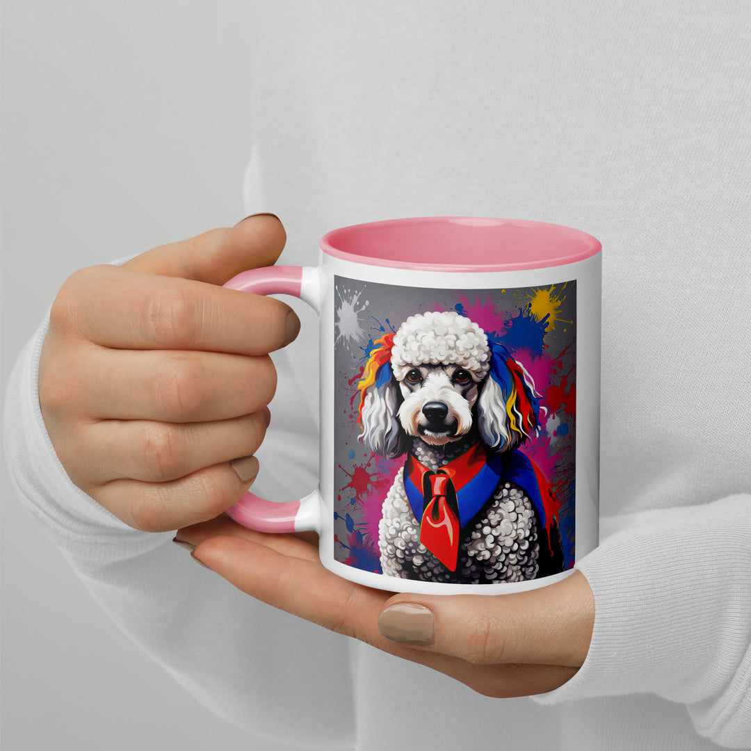 Poodle- Mug with Color Inside v4