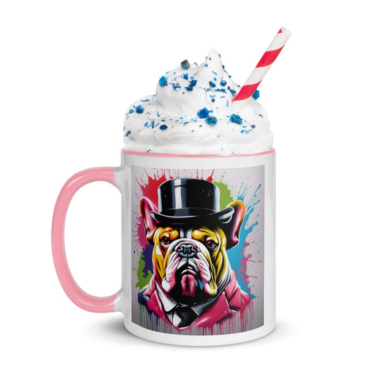 Bulldog- Mug with Color Inside v2