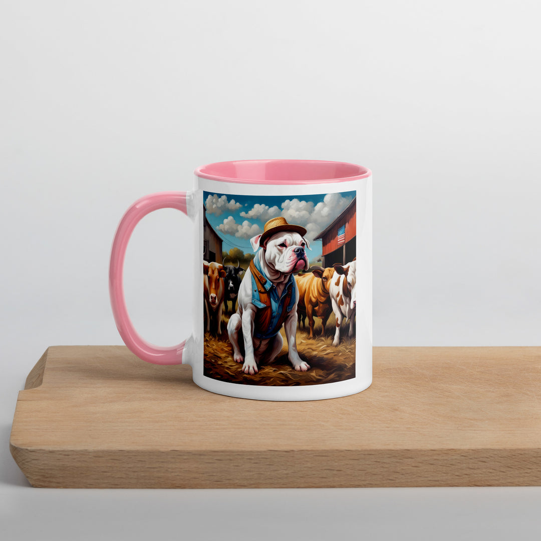 American Bulldog- Mug with Color Inside v2