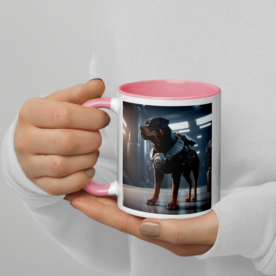 Rottweiler- Mug with Color Inside v2