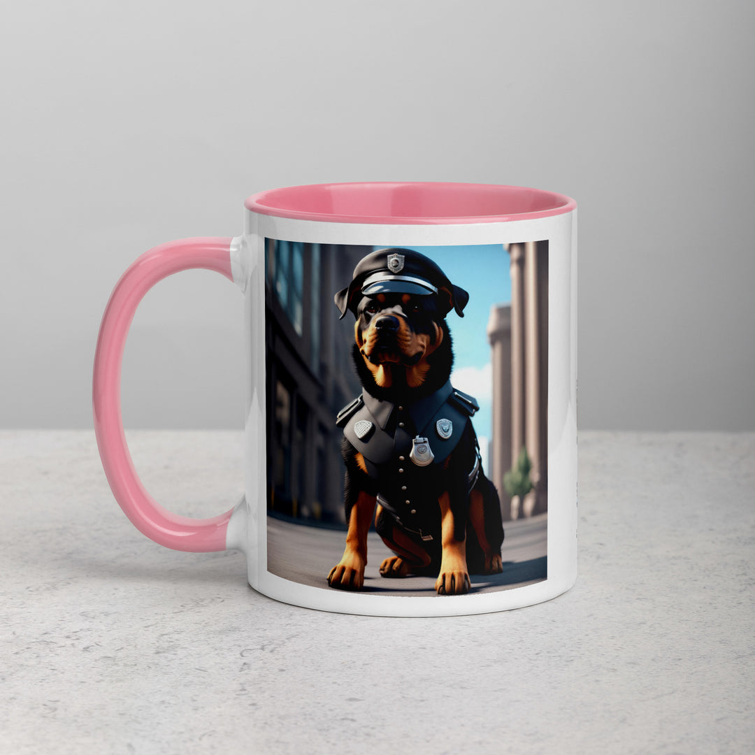 Rottweiler- Mug with Color Inside v3