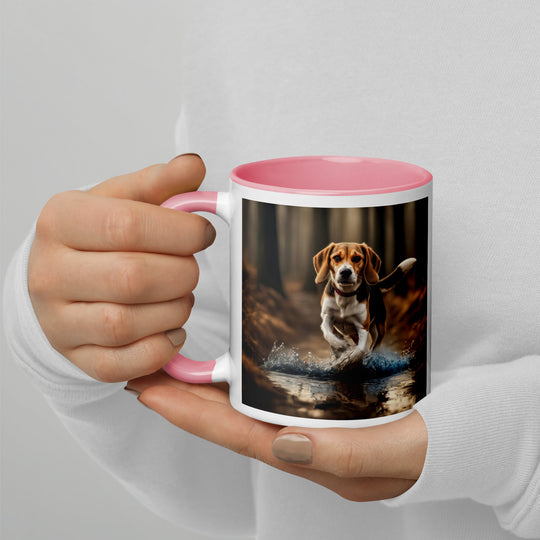 Beagle- Mug with Color Inside v3