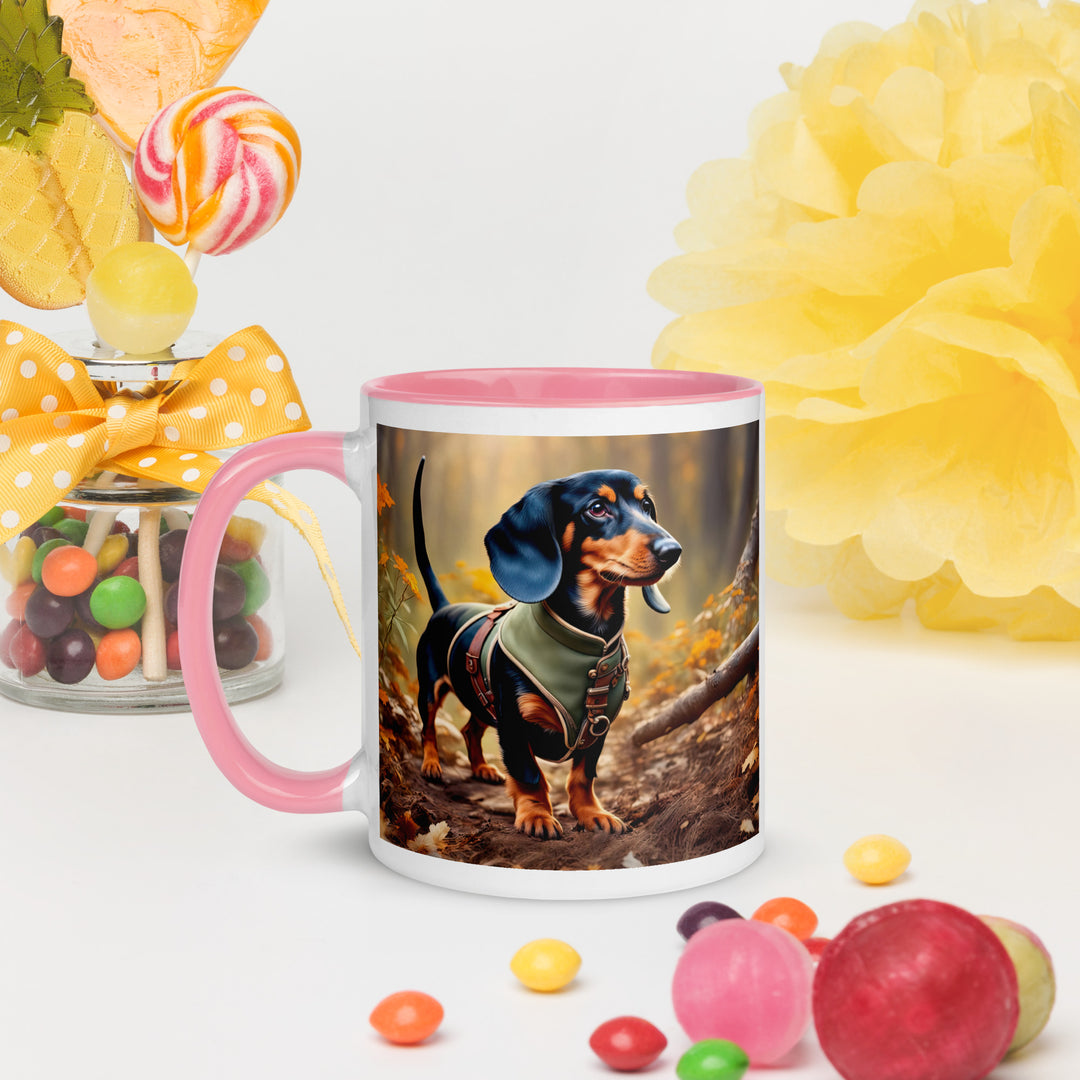 Dachshund- Mug with Color Inside v3