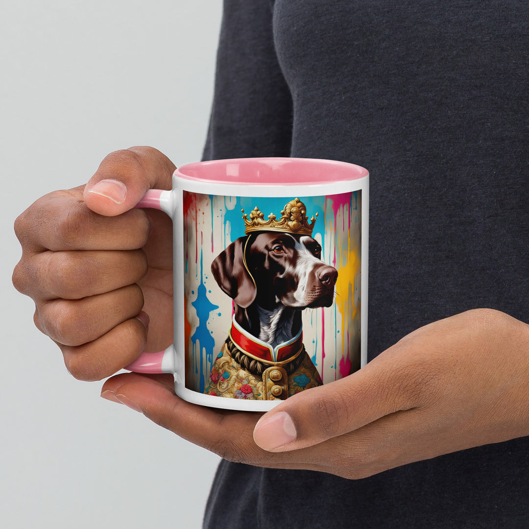 German Shorthaired Pointer- Mug with Color Inside