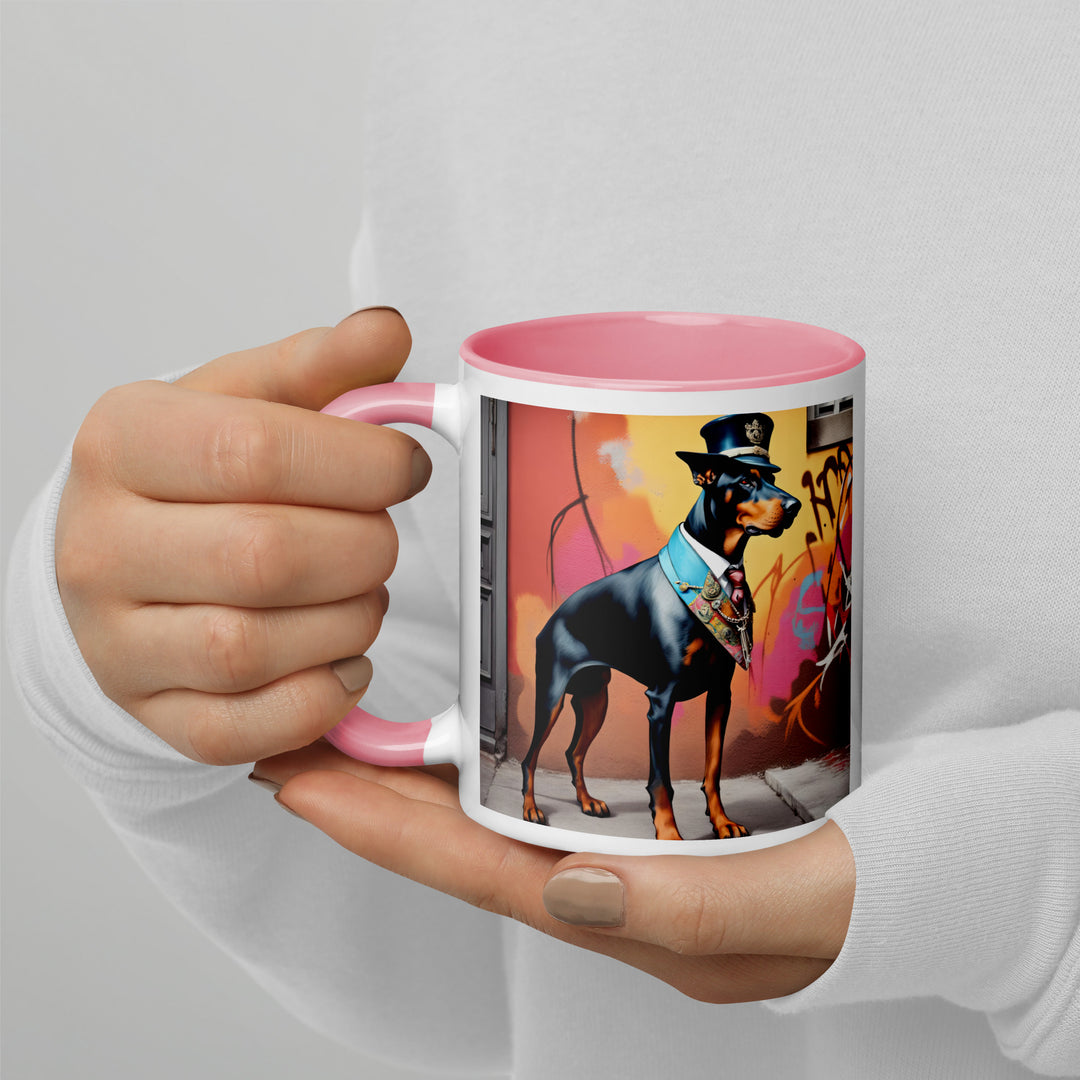 Doberman Pinscher- Mug with Color Inside