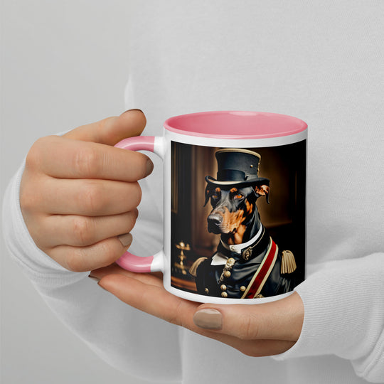 Doberman Pinscher- Mug with Color Inside v2