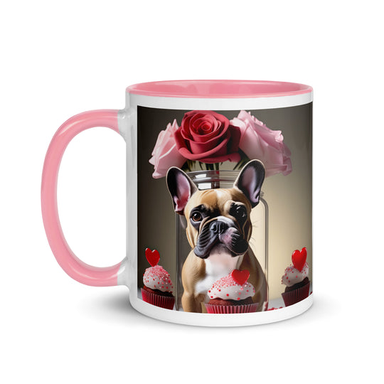 French Bulldog Romantic- Mug with Color Inside