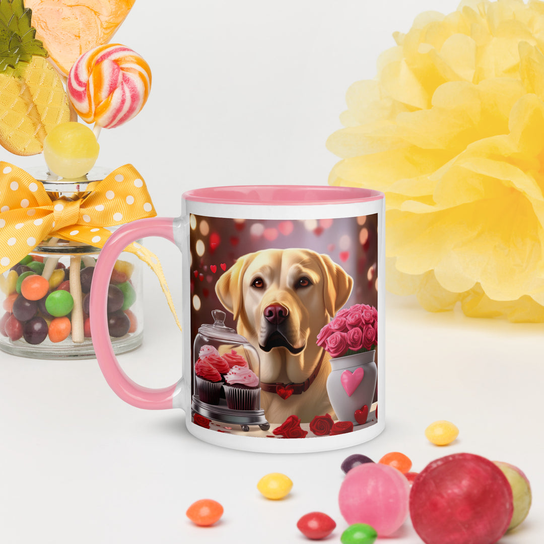 Labrador Retriever Romantic- Mug with Color Inside v2