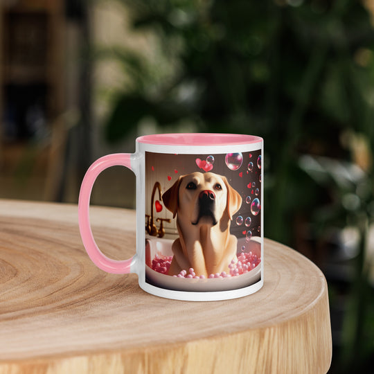 Labrador Retriever Romantic- Mug with Color Inside