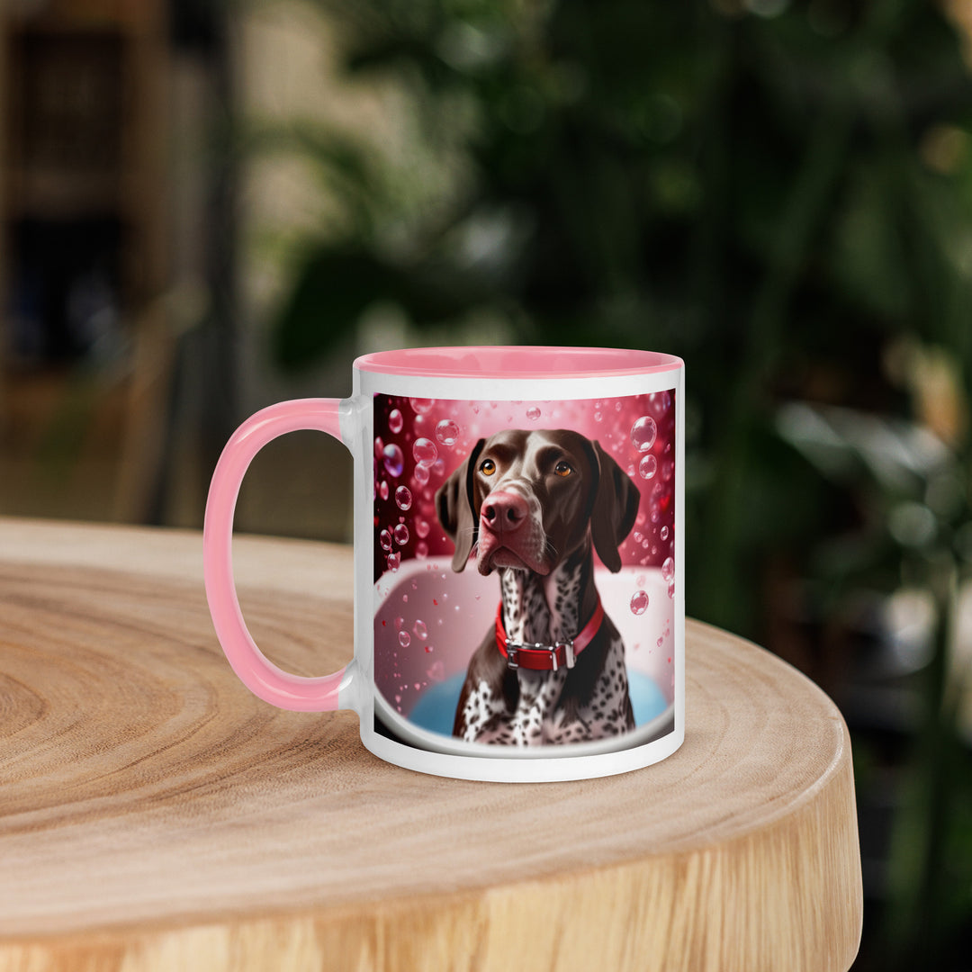 German Shorthaired Pointer Romantic- Mug with Color Inside v2