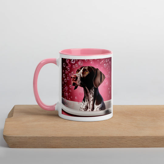 German Shorthaired Pointer Romantic- Mug with Color Inside v3