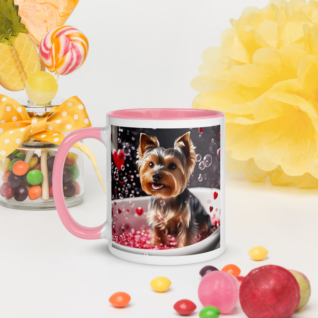 Yorkshire Terrier Romantic- Mug with Color Inside