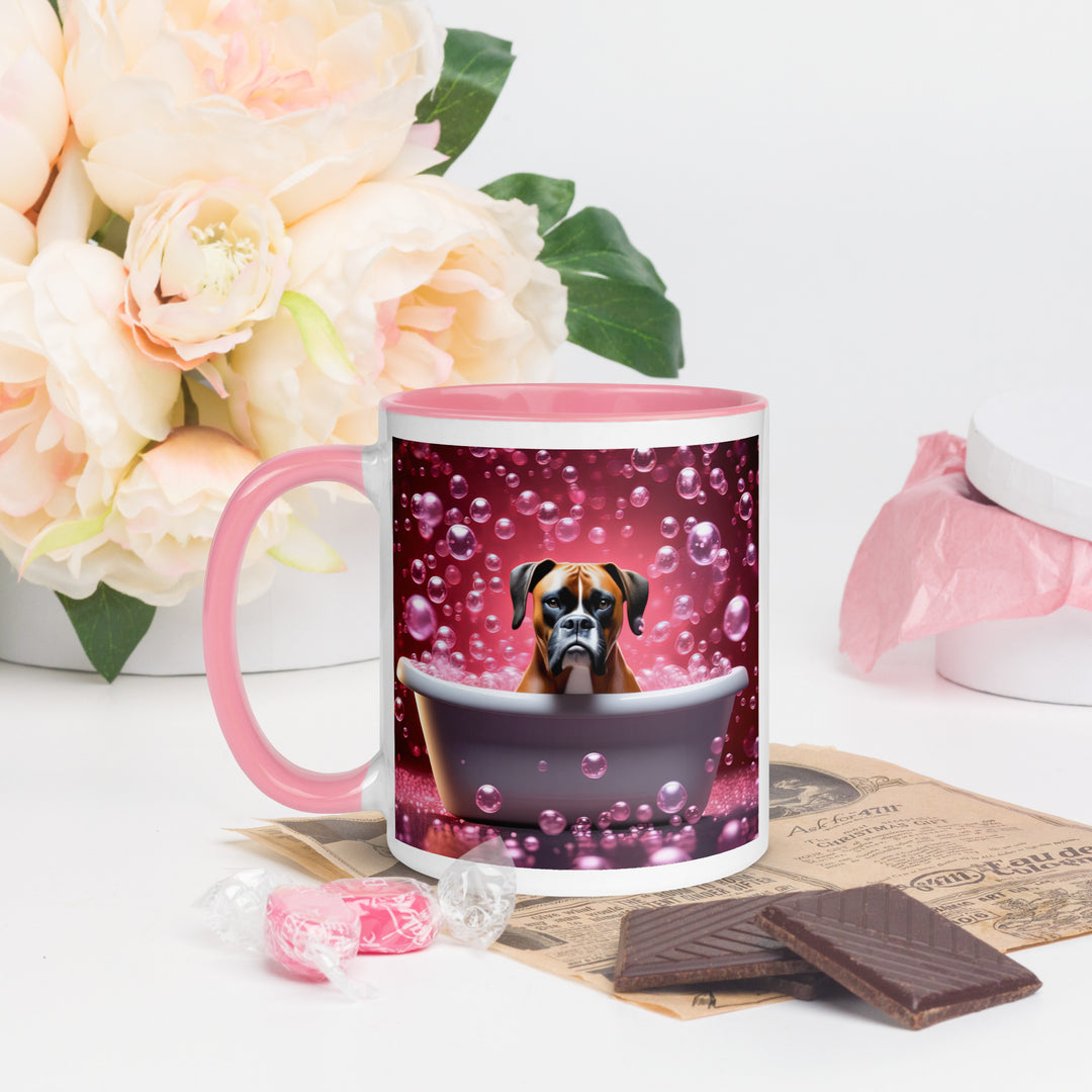 Boxer Romantic- Mug with Color Inside