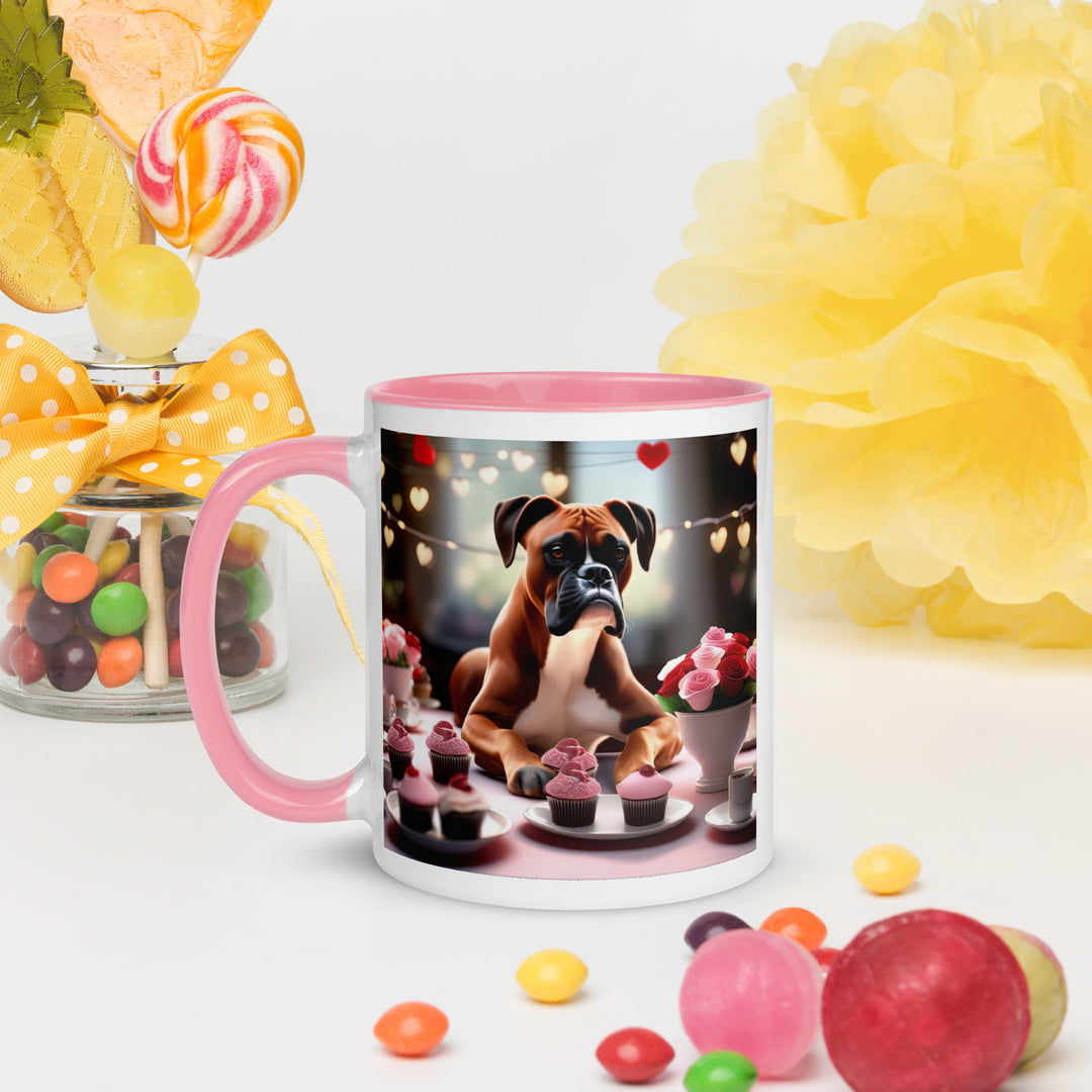 Boxer Romantic- Mug with Color Inside v2