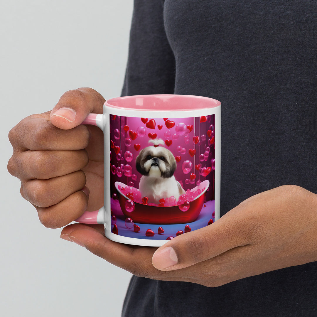 Shih Tzu Romantic- Mug with Color Inside v2