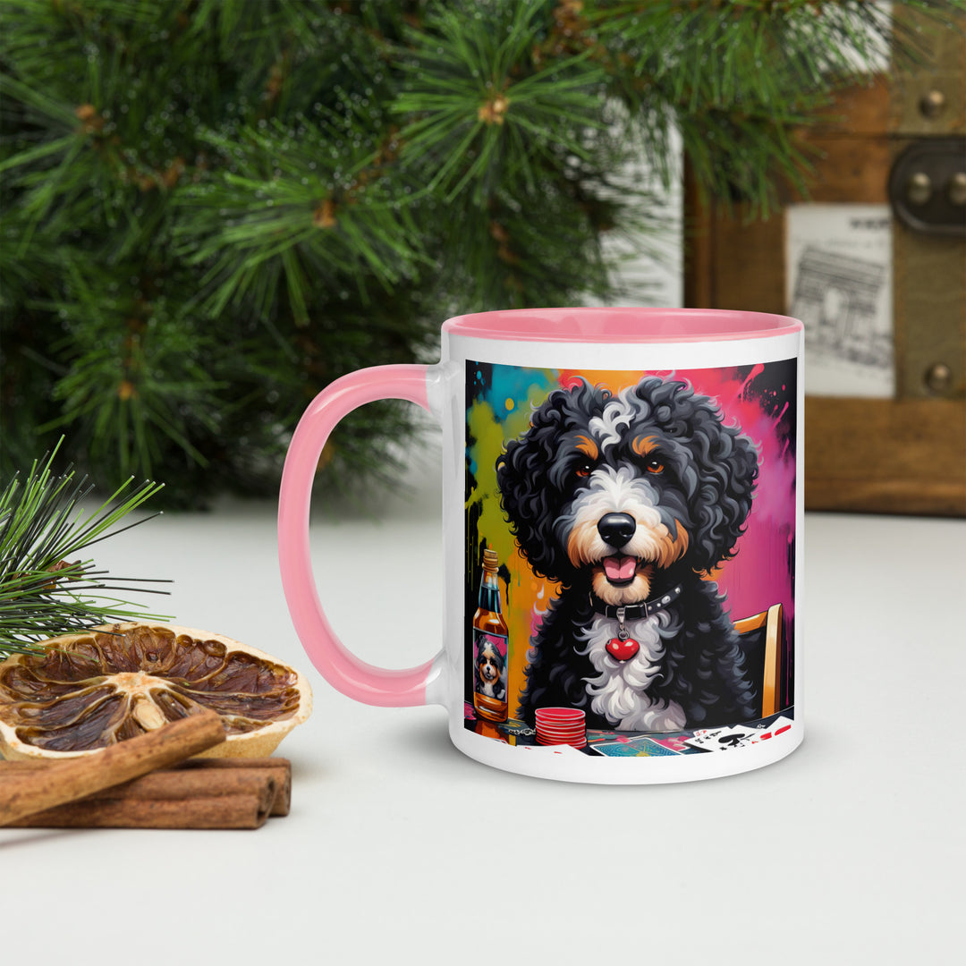 Bernedoodle General- Mug with Color Inside v10