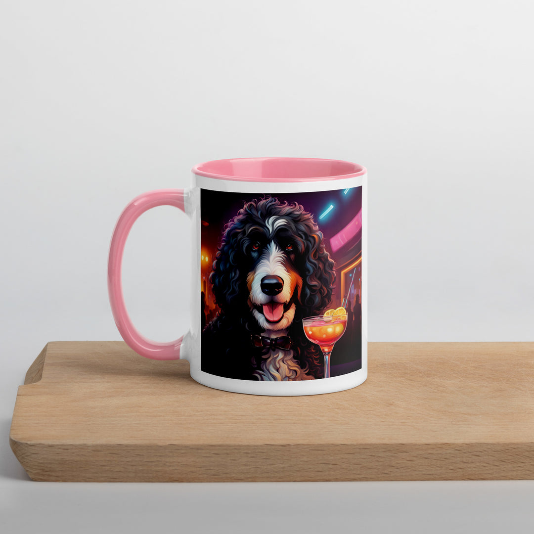 Bernedoodle General- Mug with Color Inside v12