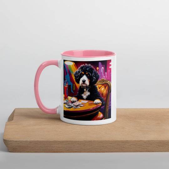 Bernedoodle General- Mug with Color Inside v14