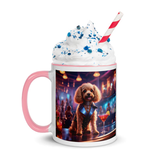 Cavapoo General- Mug with Color Inside v7