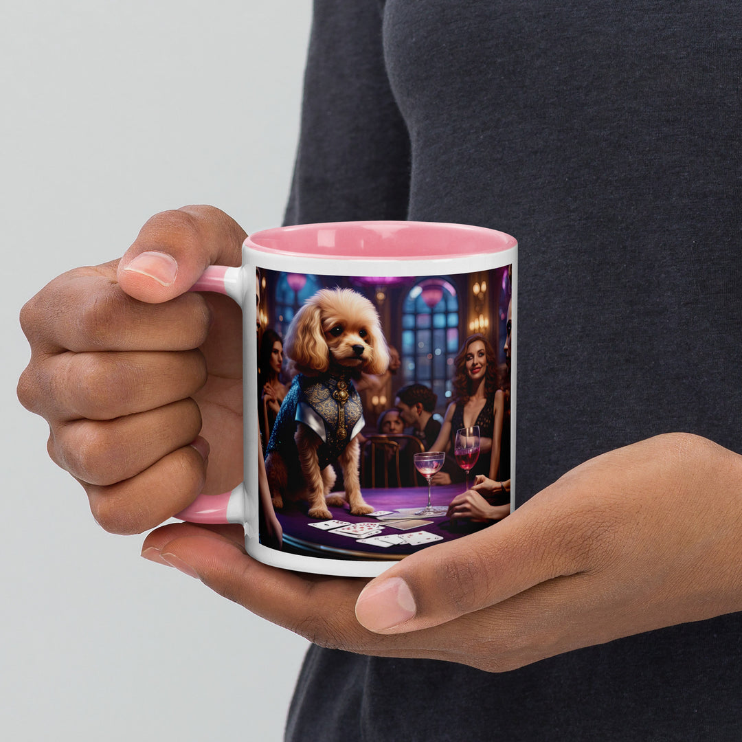 Cavapoo General- Mug with Color Inside v13