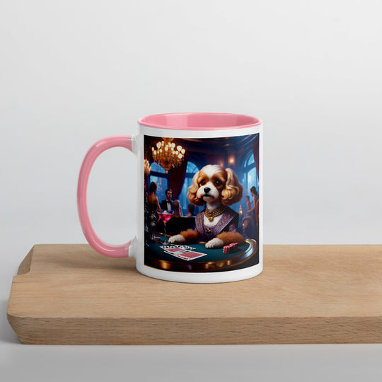 Cavapoo General- Mug with Color Inside v18