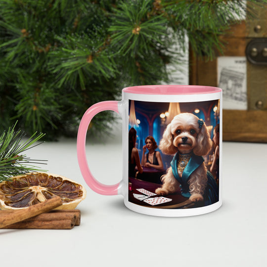 Cavapoo General- Mug with Color Inside v21