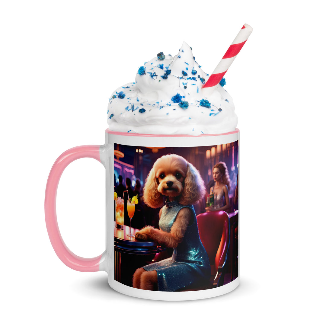 Cavapoo General- Mug with Color Inside v24