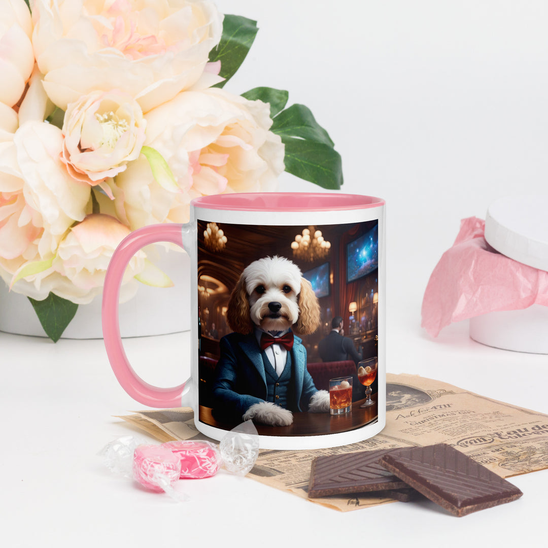 Cavapoo General- Mug with Color Inside v28