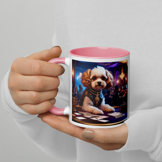 Cavapoo General- Mug with Color Inside v29