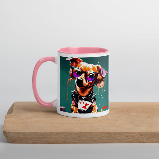 Chiweenie General- Mug with Color Inside v8