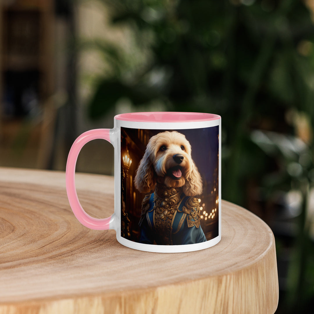 Goldendoodle- Mug with Color Inside v10