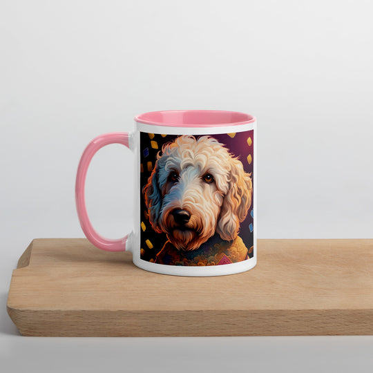 Goldendoodle- Mug with Color Inside v12