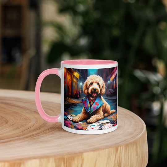 Goldendoodle- Mug with Color Inside v19