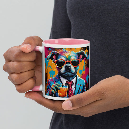 Pekapoo General- Mug with Color Inside v9