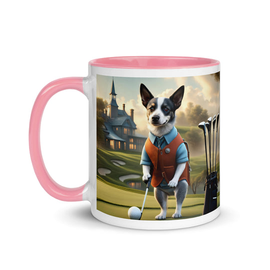 Texas Heeler Golfer- Mug with Color Inside