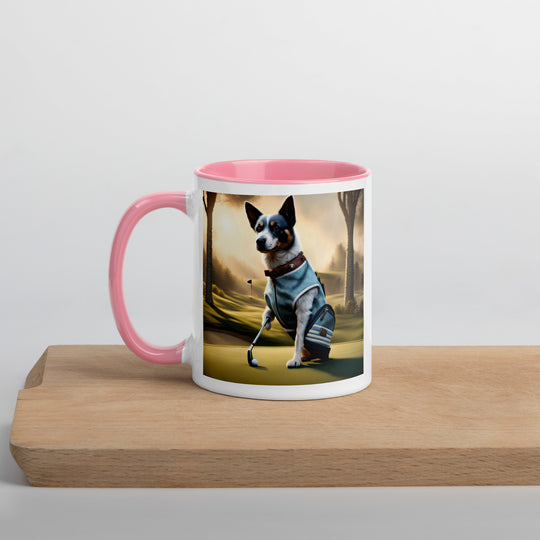 Texas Heeler Golfer- Mug with Color Inside v2