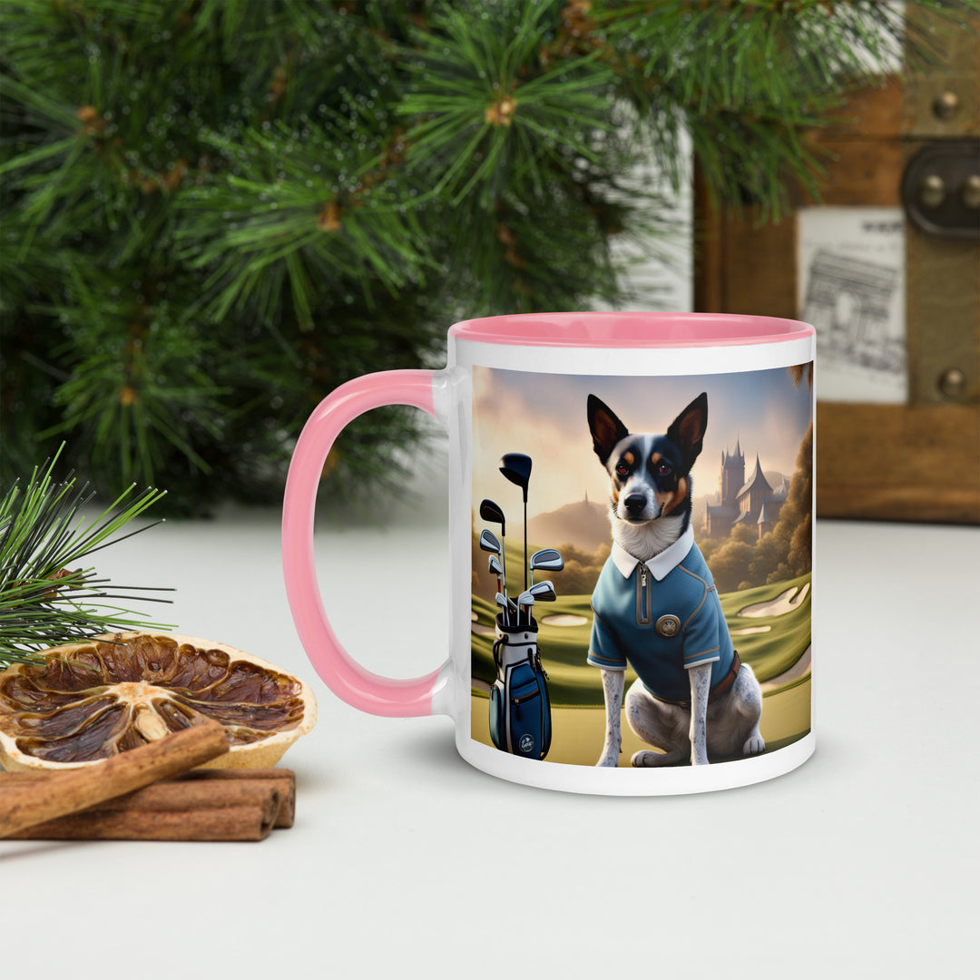 Texas Heeler Golfer- Mug with Color Inside v3