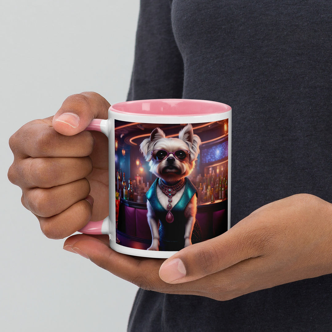 Pugapoo General- Mug with Color Inside v6