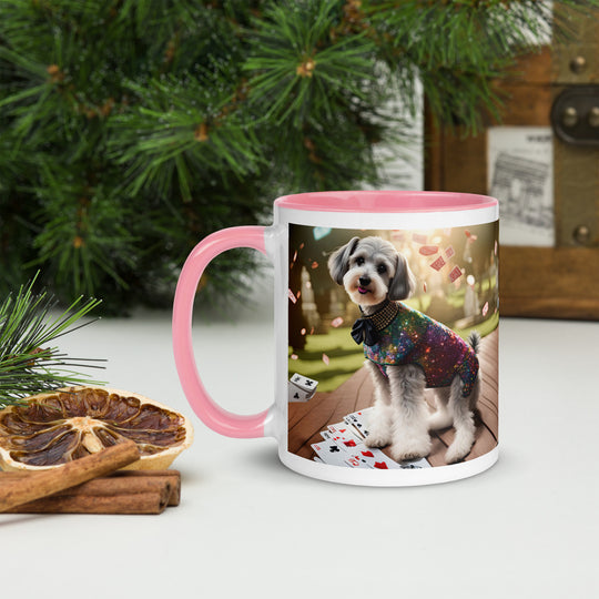 Schnoodle Golfer- Mug with Color Inside v2