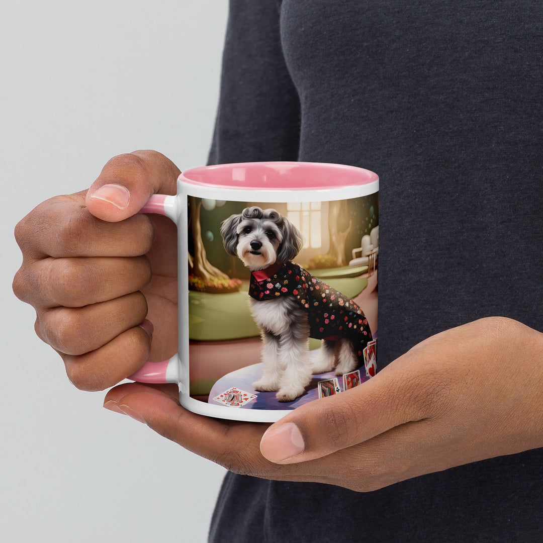 Schnoodle Golfer- Mug with Color Inside v7